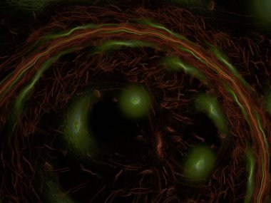 Hayali fraktal arkaplan resmi