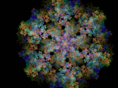 Hayali fraktal arkaplan resmi