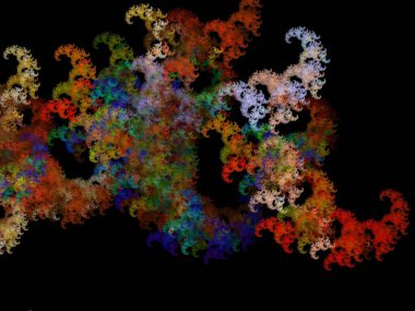 Hayali fraktal arkaplan resmi