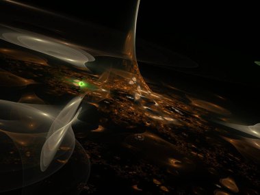 Hayali fraktal arkaplan resmi