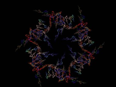 Hayali fraktal arkaplan resmi