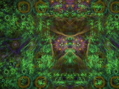 Hayali fraktal arkaplan resmi