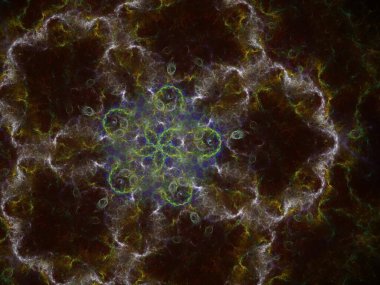 Hayali fraktal arkaplan resmi