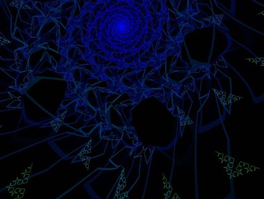 Hayali fraktal arkaplan resmi