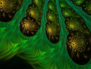 Hayali fraktal arkaplan resmi