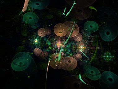 Hayali fraktal arkaplan resmi