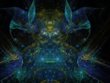 Hayali fraktal arkaplan resmi
