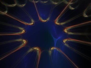 Hayali fraktal arkaplan resmi