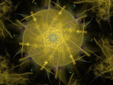 Hayali fraktal arkaplan resmi