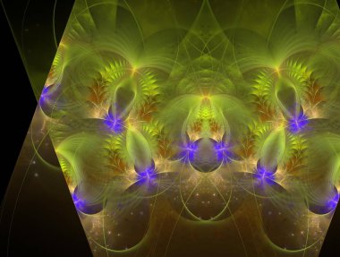 Hayali fraktal arkaplan resmi