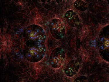 Hayali fraktal arkaplan resmi