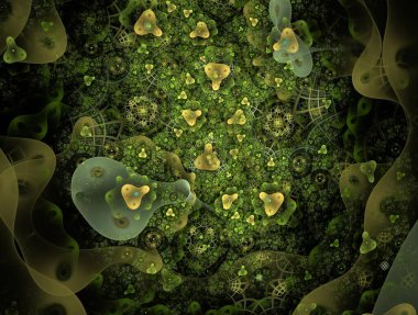 Hayali fraktal arkaplan resmi