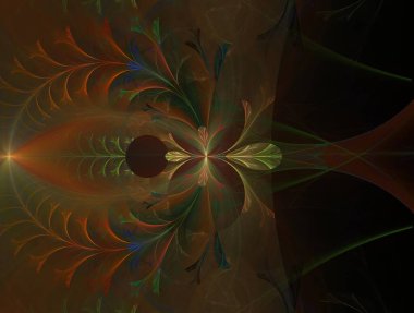 Hayali fraktal arkaplan resmi