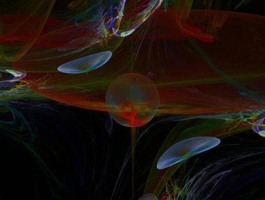 Hayali fraktal arkaplan resmi