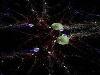 Hayali fraktal arkaplan resmi