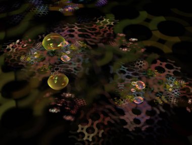 Hayali fraktal arkaplan resmi