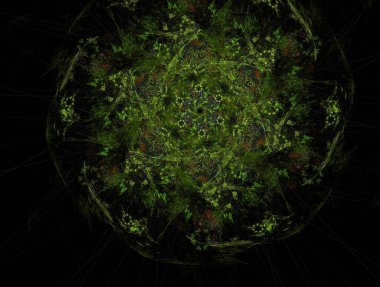 Hayali fraktal arkaplan resmi