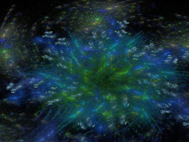 Hayali fraktal arkaplan resmi