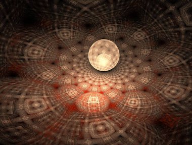 Hayali fraktal arkaplan resmi