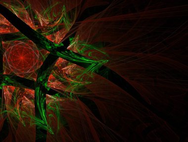 Hayali fraktal arkaplan resmi