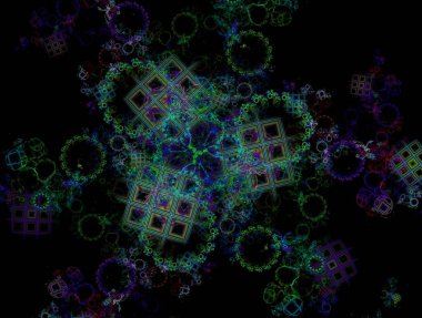 Hayali fraktal arkaplan resmi