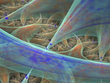 Hayali fraktal arkaplan resmi