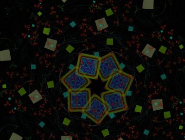 Hayali fraktal arkaplan resmi