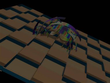 Hayali fraktal arkaplan resmi