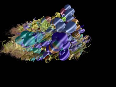 Hayali fraktal arkaplan resmi