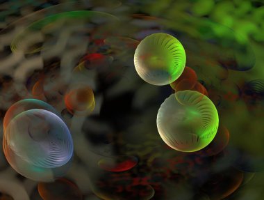 Hayali fraktal arkaplan resmi