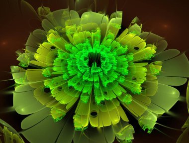 Hayali fraktal arkaplan resmi