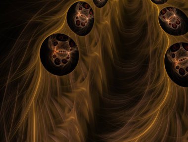 Hayali fraktal arkaplan resmi