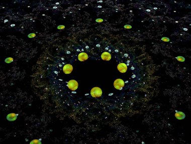 Hayali fraktal arkaplan resmi