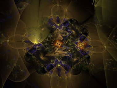 Hayali fraktal arkaplan resmi