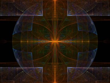 Hayali fraktal arkaplan resmi