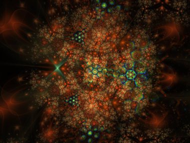 Hayali fraktal arkaplan resmi