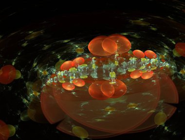 Hayali fraktal arkaplan resmi