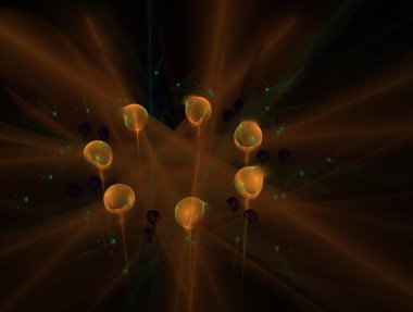 Hayali fraktal arkaplan resmi