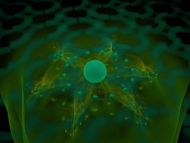 Hayali fraktal arkaplan resmi