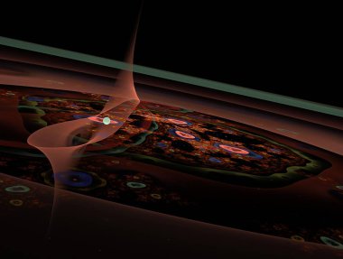 Hayali fraktal arkaplan resmi