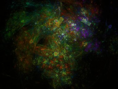 Hayali fraktal arkaplan resmi