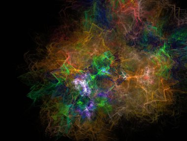 Hayali fraktal arkaplan resmi