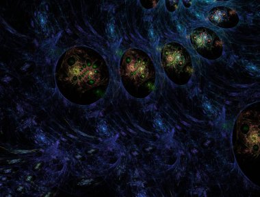 Hayali fraktal arkaplan resmi