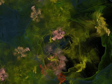 Hayali fraktal arkaplan resmi