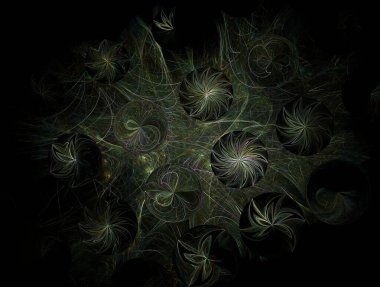 Hayali fraktal arkaplan resmi