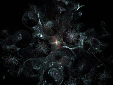 Hayali fraktal arkaplan resmi