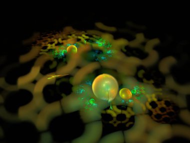 Hayali fraktal arkaplan resmi