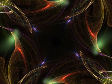 Hayali fraktal arkaplan resmi