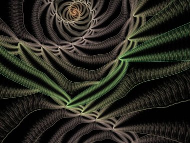 Hayali fraktal arkaplan resmi