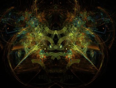 Hayali fraktal arkaplan resmi